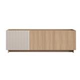 TV CABINET FURDINI RIPPLE 160 CM GREY OAK/CREAM