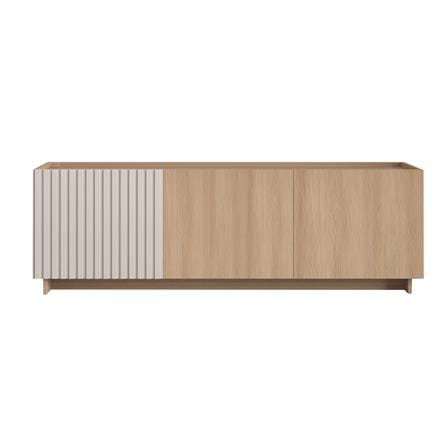 TV CABINET FURDINI RIPPLE 160 CM GREY OAK/CREAM