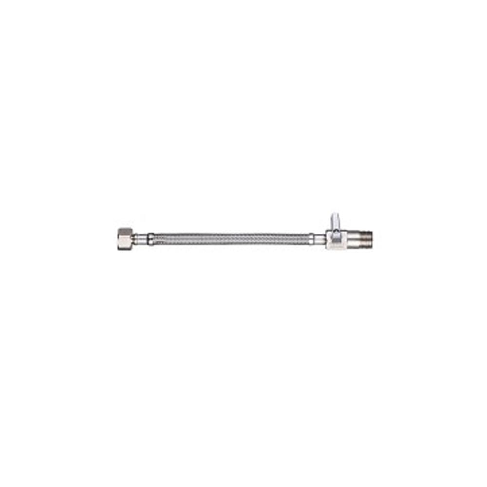 ROCA FLEXIBLE HOSE WTH ANGLE VALVE A505730400 40CM STAINLESS STEEL