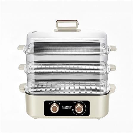 HANABISHI FOOD STEAMER+MULTI COOKER HA1833S 1400W 23L 3TIER