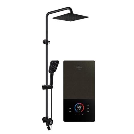 DEKA SHOWER HEATER DC PUMP WITH RAIN SHOWER ONSEN GUN METAL