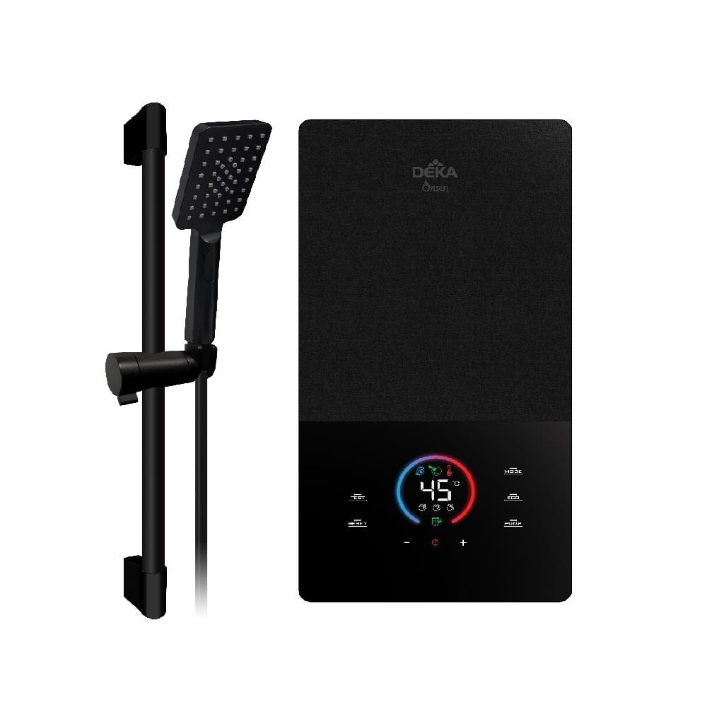 DEKA SHOWER HEATER DC PUMP WITH HAND SHOWER ONSEN MATT BLACK