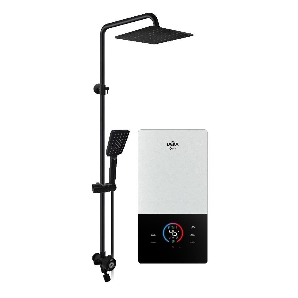 DEKA SHOWER HEATER DC PUMP WITH RAIN SHOWER ONSEN PEARL WHITE