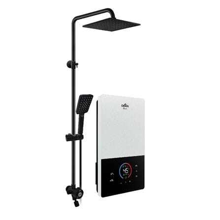 DEKA SHOWER HEATER DC PUMP WITH RAIN SHOWER ONSEN PEARL WHITE