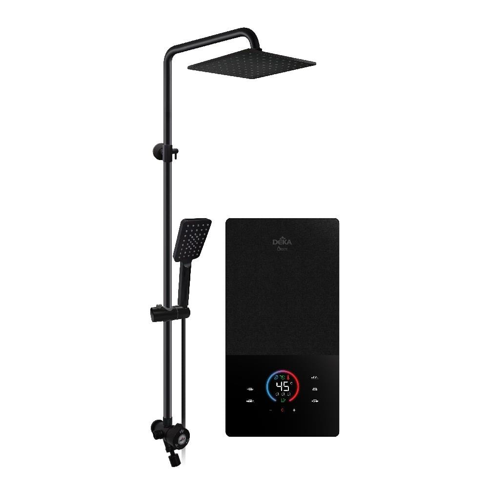 DEKA SHOWER HEATER DC PUMP WITH RAIN SHOWER ONSEN MATT BLACK