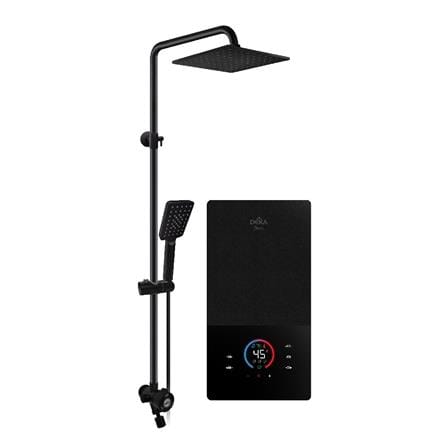 DEKA SHOWER HEATER DC PUMP WITH RAIN SHOWER ONSEN MATT BLACK