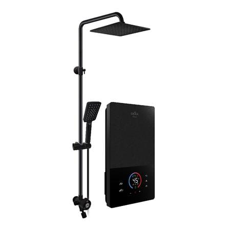 DEKA SHOWER HEATER DC PUMP WITH RAIN SHOWER ONSEN MATT BLACK
