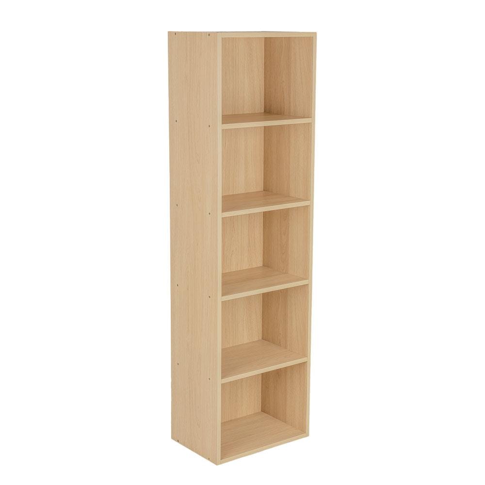 OPEN SHELF FURDINI 5 TIER OAK