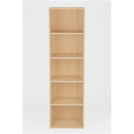 OPEN SHELF FURDINI 5 TIER OAK