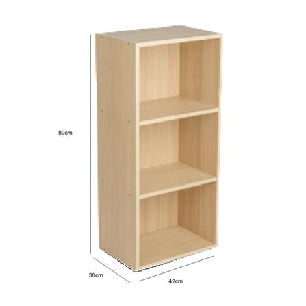 OPEN SHELF 3 TIER FURDINI OAK