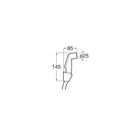ROCA BE FRESH HAND BIDET A5B9130C00 1.2M STAINLESS STEEL