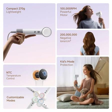 DREAME MINI HIGH SPEED HAIR DRYER WHITE
