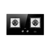 HAIER BUILT-IN GAS HOB HC-Q68266BT 2BURNER 5.35KW 78CM TIMER BLACK