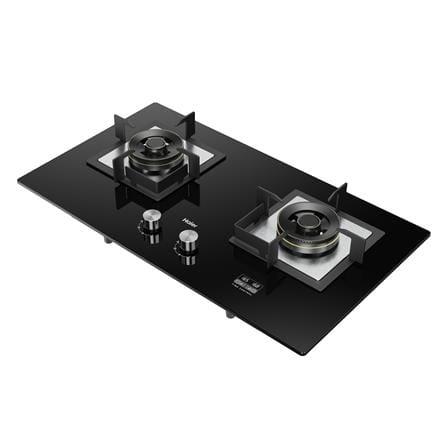 HAIER BUILT-IN GAS HOB HC-Q68266BT 2BURNER 5.35KW 78CM TIMER BLACK