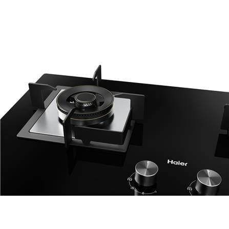 HAIER BUILT-IN GAS HOB HC-Q68266BT 2BURNER 5.35KW 78CM TIMER BLACK