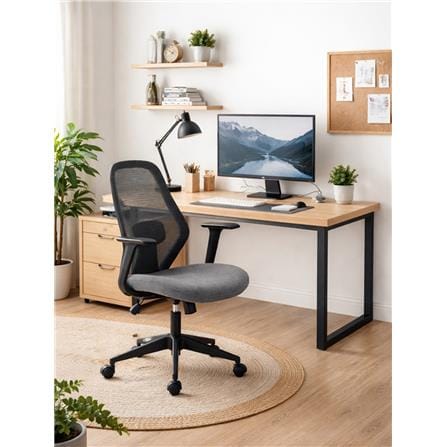 OFFICE CHAIR FURDINI 8349MB-BLACK/GREY