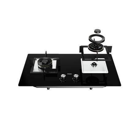 HAIER FLEXIBLE BUILT-IN GAS HOB HC-Q69266B 2BURNER 5.35KW 90CM BLACK
