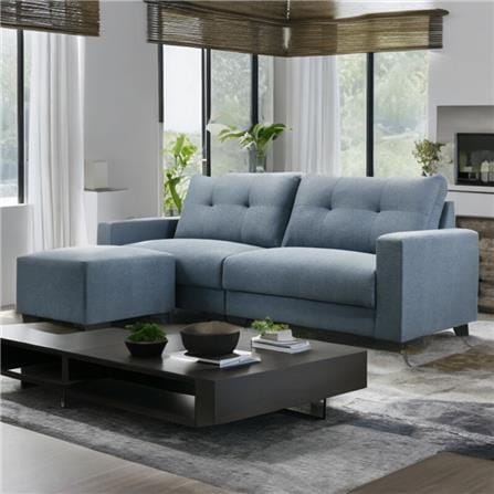 SOFA 4 SEATERS + STOOL GUB TOMO BLUE