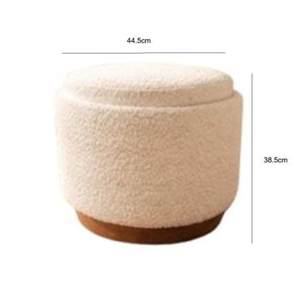 OTTOMAN STORAGE STOOL FURDINI RDS 9010-RST BEIGE