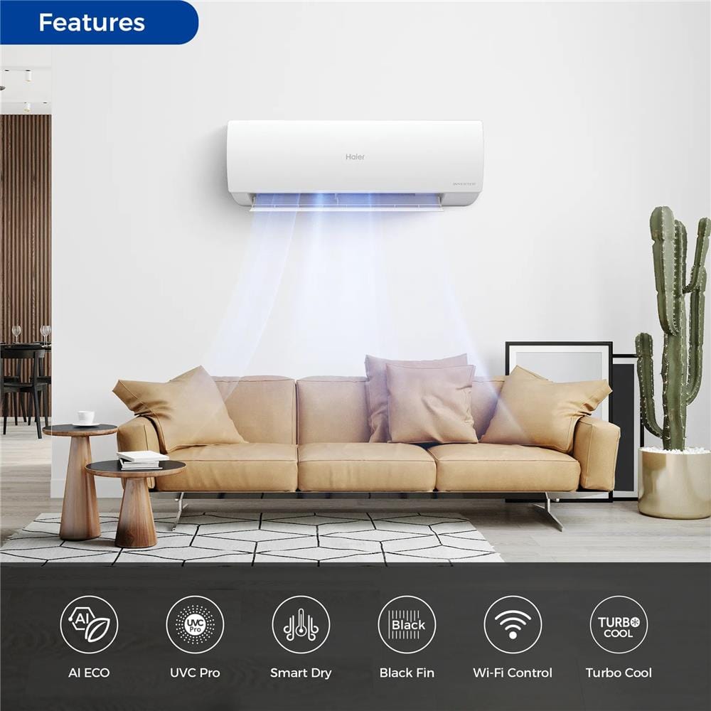 HAIER WALL AIR CONDITIONER HS-10VSA06 1.0HP INVERTER