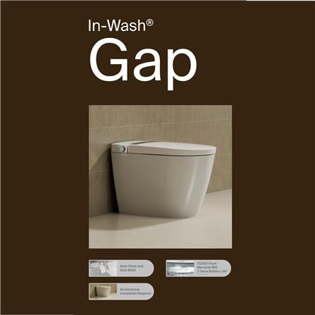 ROCA SMART TOILET A80349C00V IN-WASH GAP COLD WATER BIDET WC 4/3L S-TRAP 305MM 12-INCH