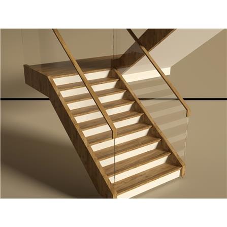 TARA PVC L-PROFILE 240X2X1CM RUSTIC OAK