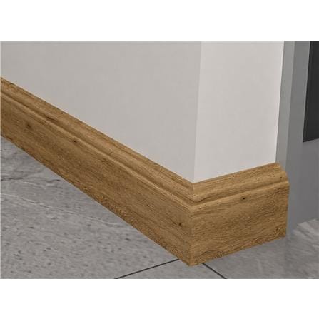 TARA SPC SKIRTING 240X8X1.2CM RUSTC OAK