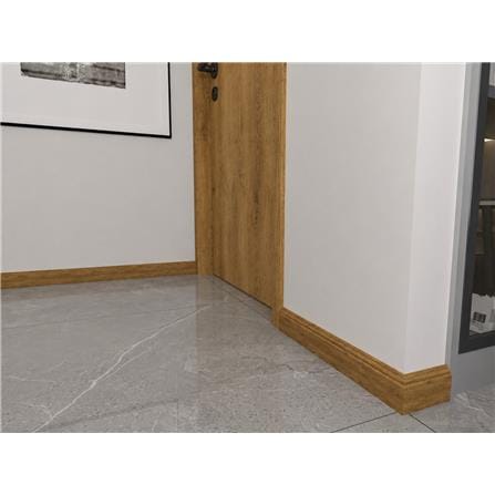 TARA SPC SKIRTING 240X8X1.2CM RUSTC OAK