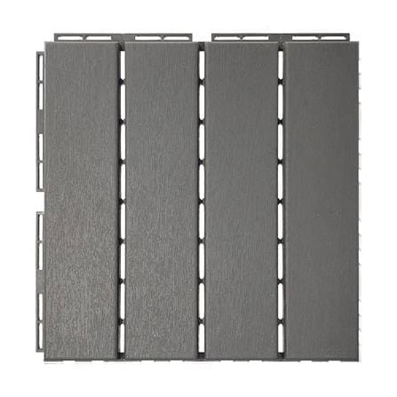 SPRING PP OUTDOOR DECK TILE 30X30X2CM DARK GREY (10 TILES/BOX)