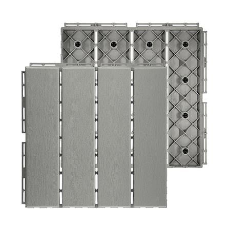 SPRING PP OUTDOOR DECK TILE 30X30X2CM LIGHT GREY (10TILES/BOX)