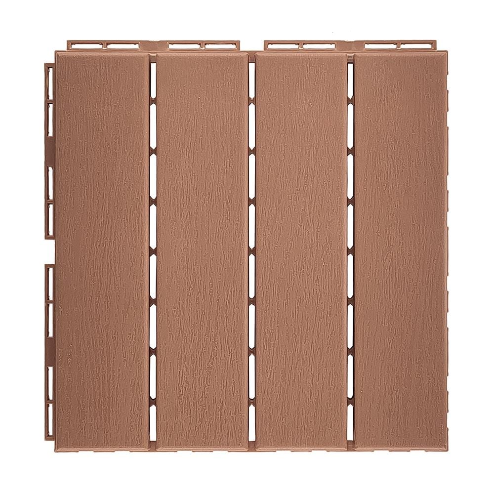 SPRING PP OUTDOOR DECK TILE 30X30X2CM BROWN (10TILES/BOX)