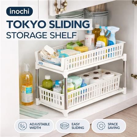 INOCHI TOKYO SLIDING STORAGE SHELF 2TIER