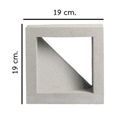 VENTILATION BLOCK 19X19X9CM 6D SHAPE
