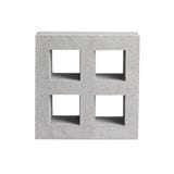 VENTILATION BLOCK 19X19X9CM 4 SQUARE