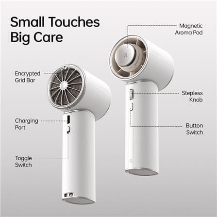 JISULIFE HANDHELD FAN PRO1 MINI-WHITE