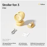 JISULIFE STROLLER FAN 3 CLIP-YELLOW FSL03R-YW