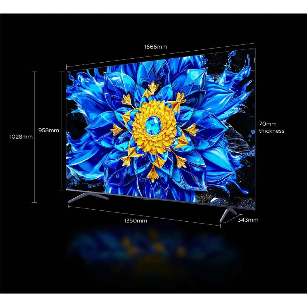 TCL 75-INCH 4K QLED GOOGLE TV 144HZ 75P8L