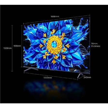 TCL 75-INCH 4K QLED GOOGLE TV 144HZ 75P8L
