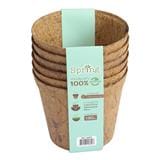 COCONUT FIBER POT SPRING 5.5" BROWN ROUND 6PCS/PACK