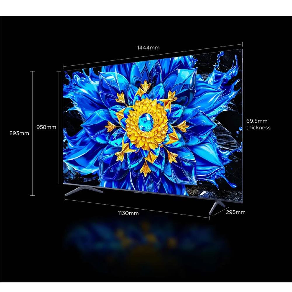 TCL 65-INCH 4K QLED GOOGLE TV 144HZ 65P8L