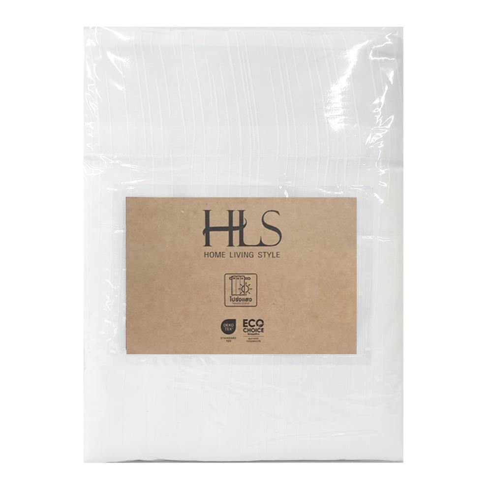 HOME LIVING STYLE SHEER CURTAIN HIDE TAP SYLVIE 180X220CM WHITE