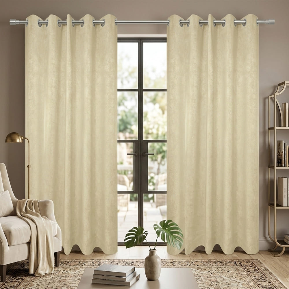 HOME LIVING STYLE CURTAIN EYELET NOAH 180X250CM BROWN