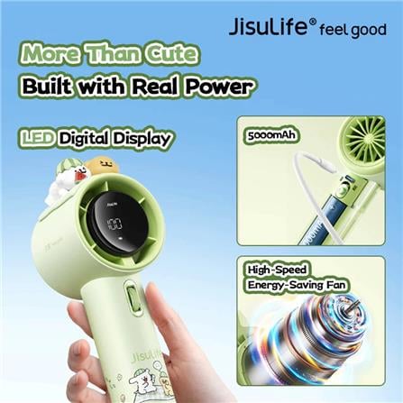 JISULIFE HANDHELD FAN PRO1 MALTESE GREEN
