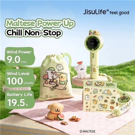 JISULIFE HANDHELD FAN PRO1 MALTESE GREEN