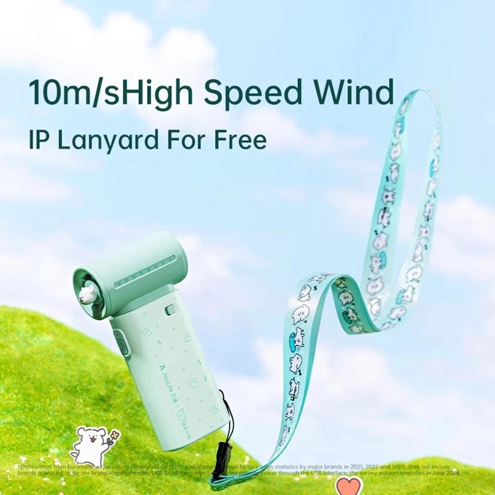 JISULIFE HANDHELD FAN LIFE 9 MALTESE GREEN