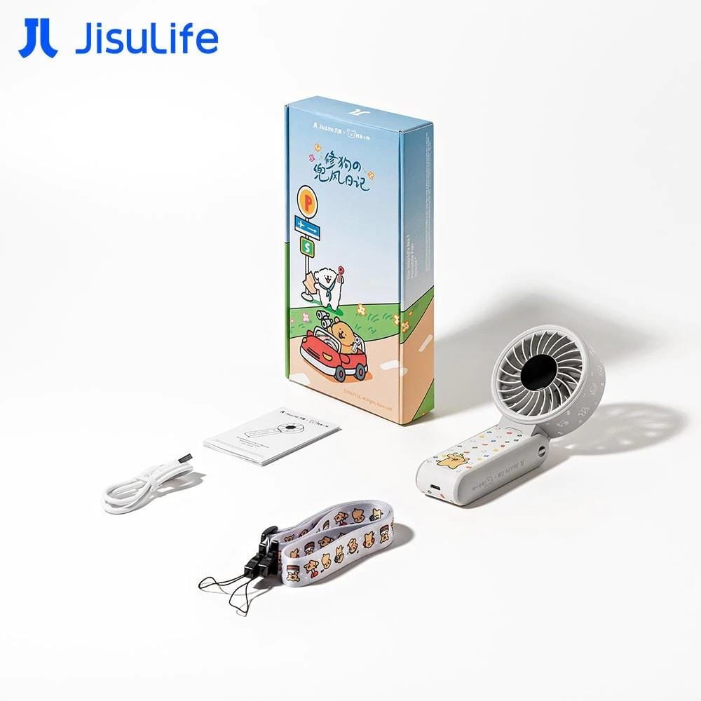 JISULIFE HANDHELD FAN LIFE 7 MALTESE GREY