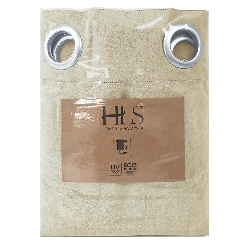 HOME LIVING STYLE CURTAIN EYELET NOAH 180X220CM BROWN