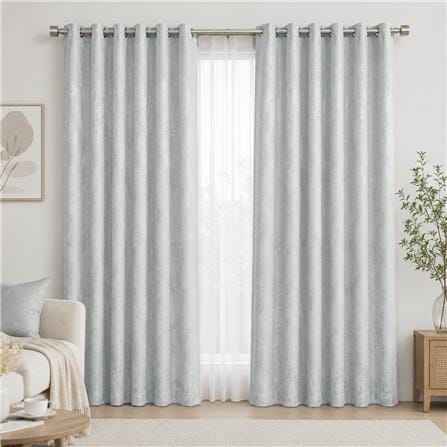 HOME LIVING STYLE DIM OUT CURTAIN EYELET NOAH 180X220CM GRAY