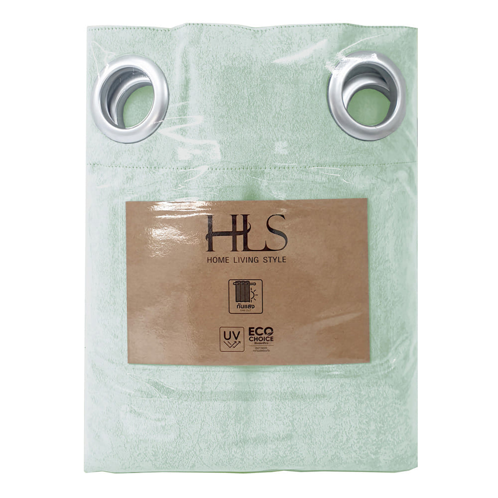 HOME LIVING STYLE CURTAIN EYELET NOAH 180X220CM GREEN
