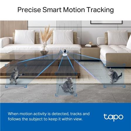 TP-LINK PAN/TILT AI WI-FI HOME SECURITY CAMERA C230 WHITE
